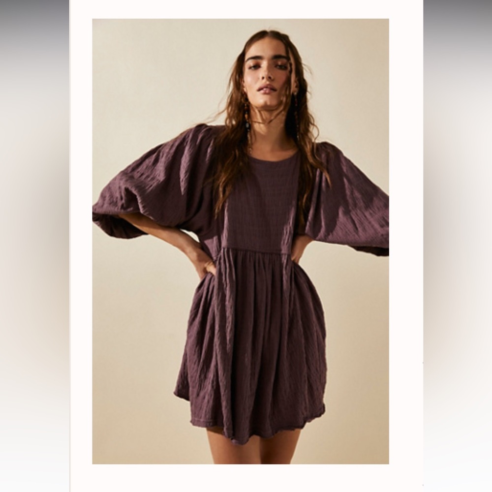 NWT Free People Get Obsessed baby doll dress